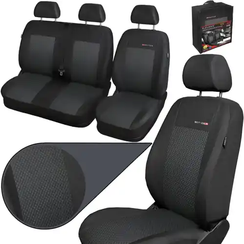 Hit cenowy Pokrowce fotele samochodowe materiałowe BUS 2+1 Auto-Dekor Elegance Popiel 3